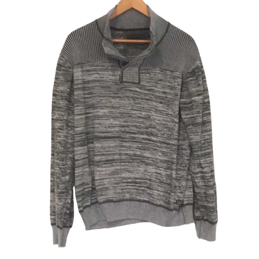Private member men’s pull over sweater gray marled size XL